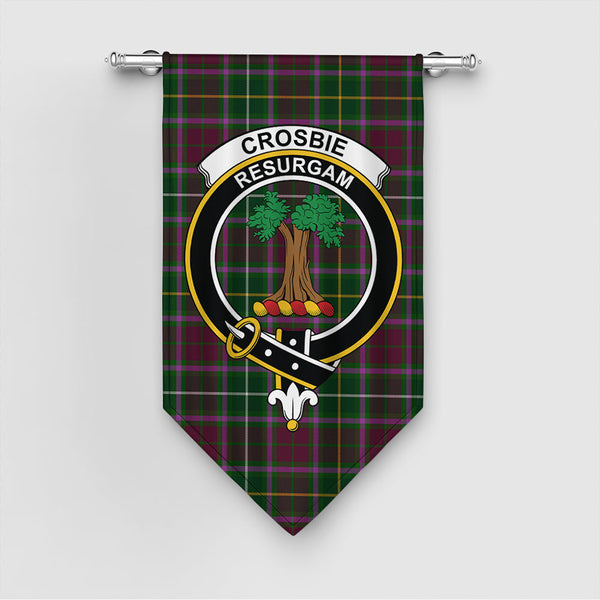 Crosbie Tartan Classic Crest Gonfalon