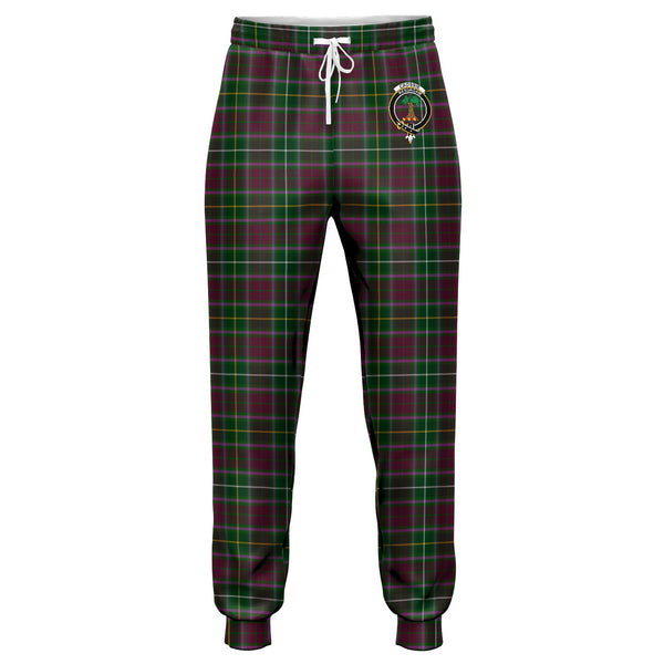 Crosbie Clan Badge Tartan Jogger Pants