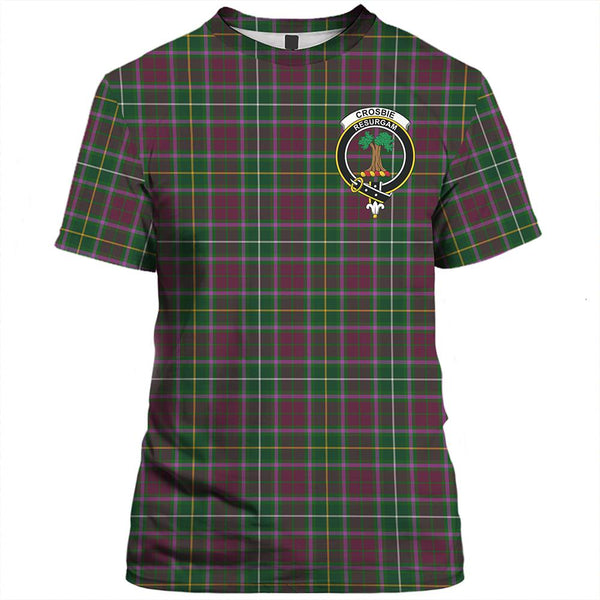 Crawford Modern Tartan Classic Crest T-Shirt