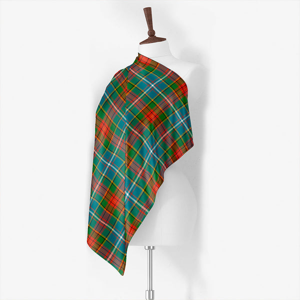 Crihfield Weathered Tartan Classic Silk Habotai Square Scarf