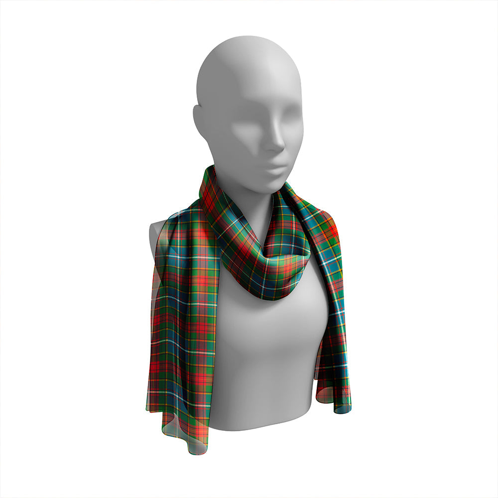 Crozier Ancient Tartan Classic Silk Habotai Long Scarf