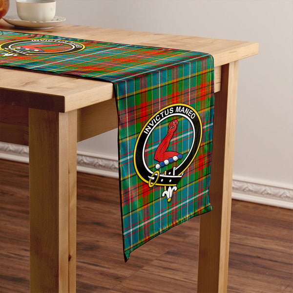 Crozier Ancient Clan Badge Tartan Table Runner