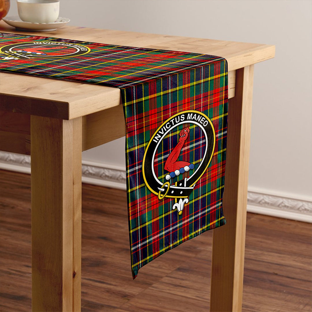 Crozier Modern Clan Badge Tartan Table Runner