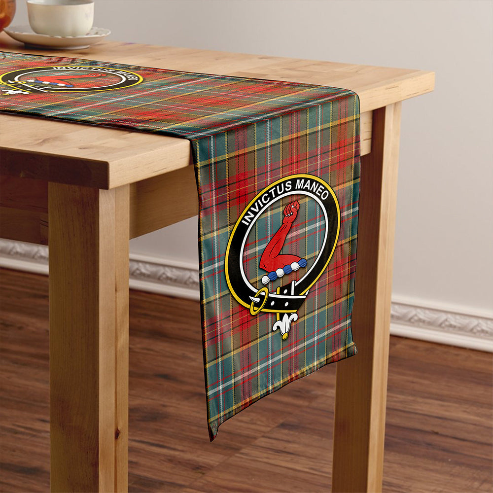 Crozier Weathered Clan Badge Tartan Table Runner