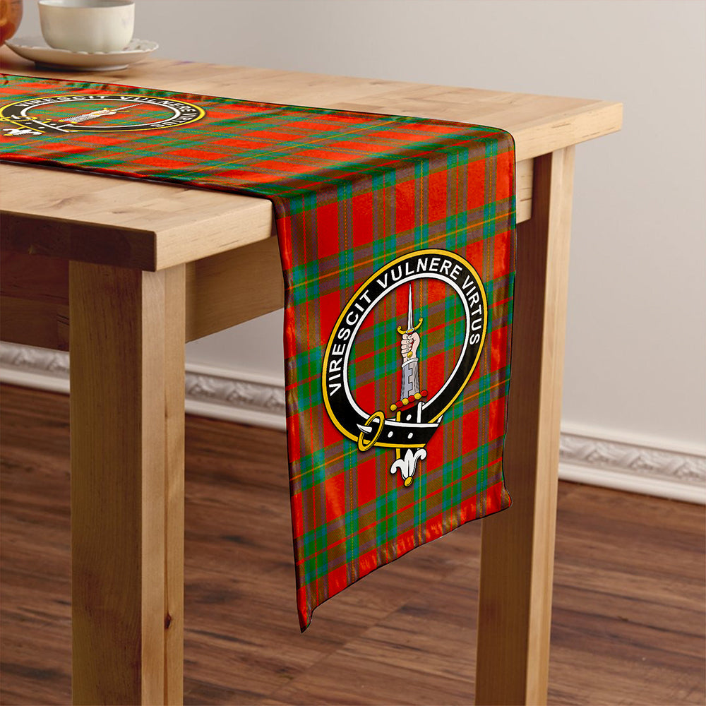 Cruikshank Ancient Clan Badge Tartan Table Runner