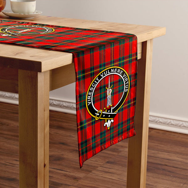 Cruikshank Modern Clan Badge Tartan Table Runner