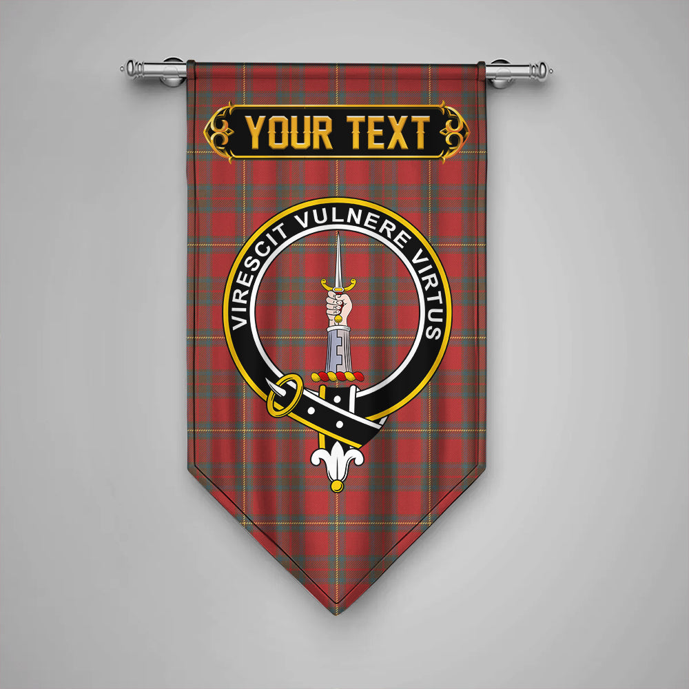 Cruikshank Weathered Clan Badge Tartan Gonfalon Personalize