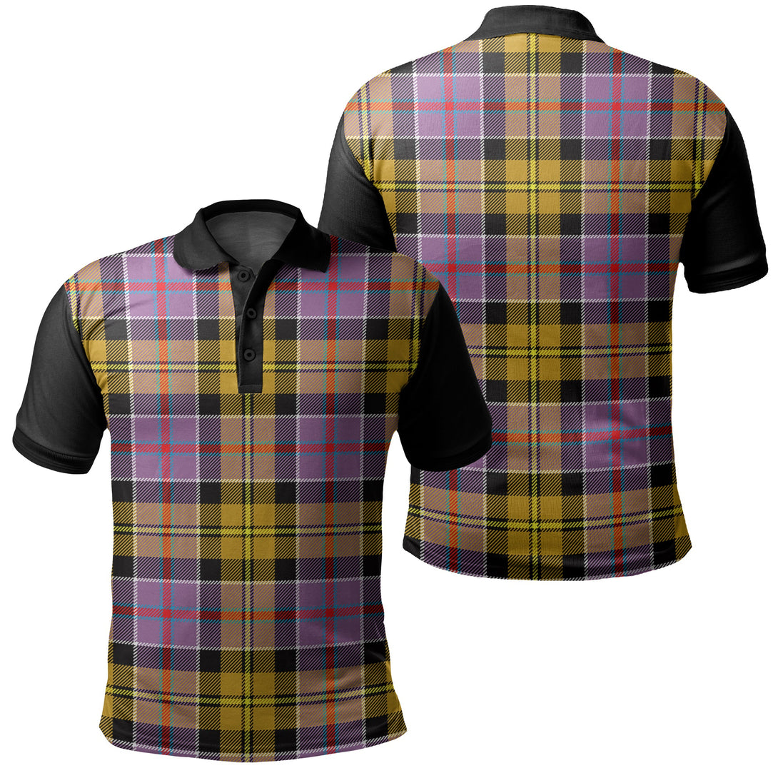 Culloden Ancient Tartan Classic Polo Shirt Black Neck 1 Style