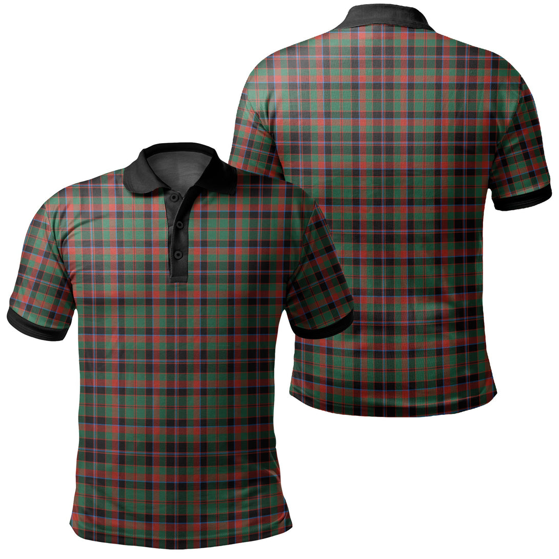 Cumming Hunting Ancient Tartan Classic Polo Shirt Black Neck 2 Style