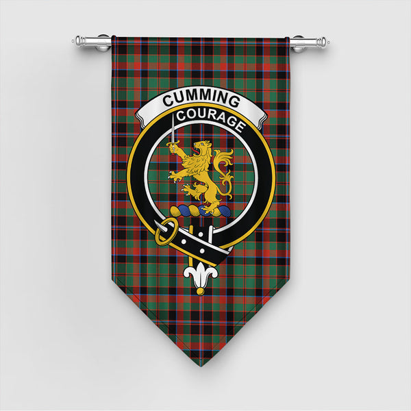 Cumming Hunting Ancient Tartan Classic Crest Gonfalon