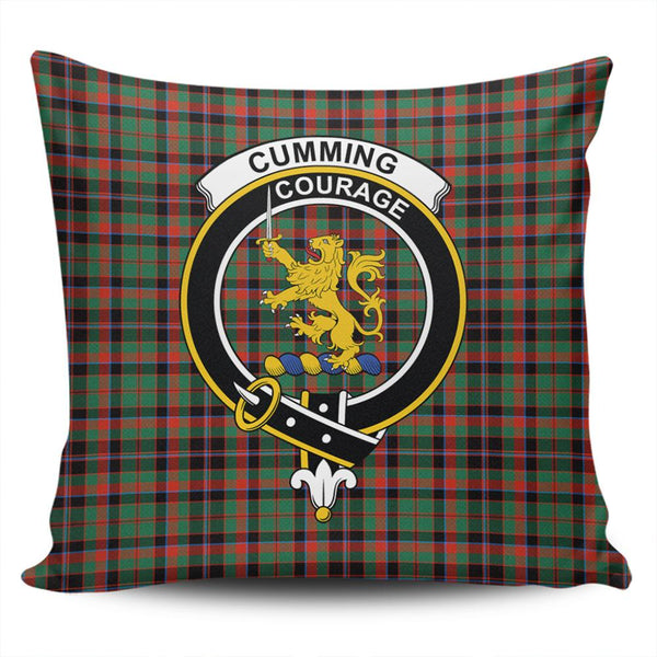 Cumming Hunting Ancient Tartan Classic Crest Pillow Cover