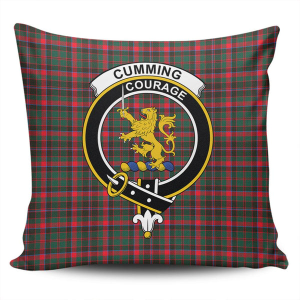 Cumming Hunting Modern Tartan Classic Crest Pillow Cover