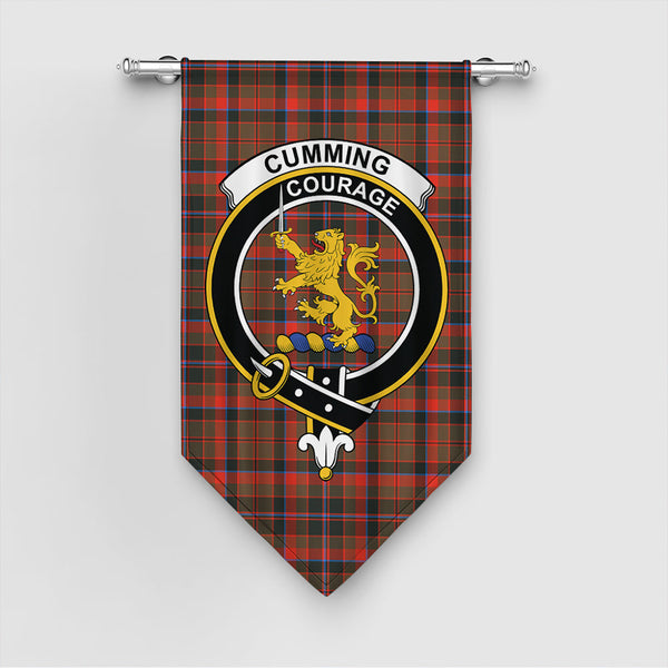 Cumming Hunting Weathered Tartan Classic Crest Gonfalon