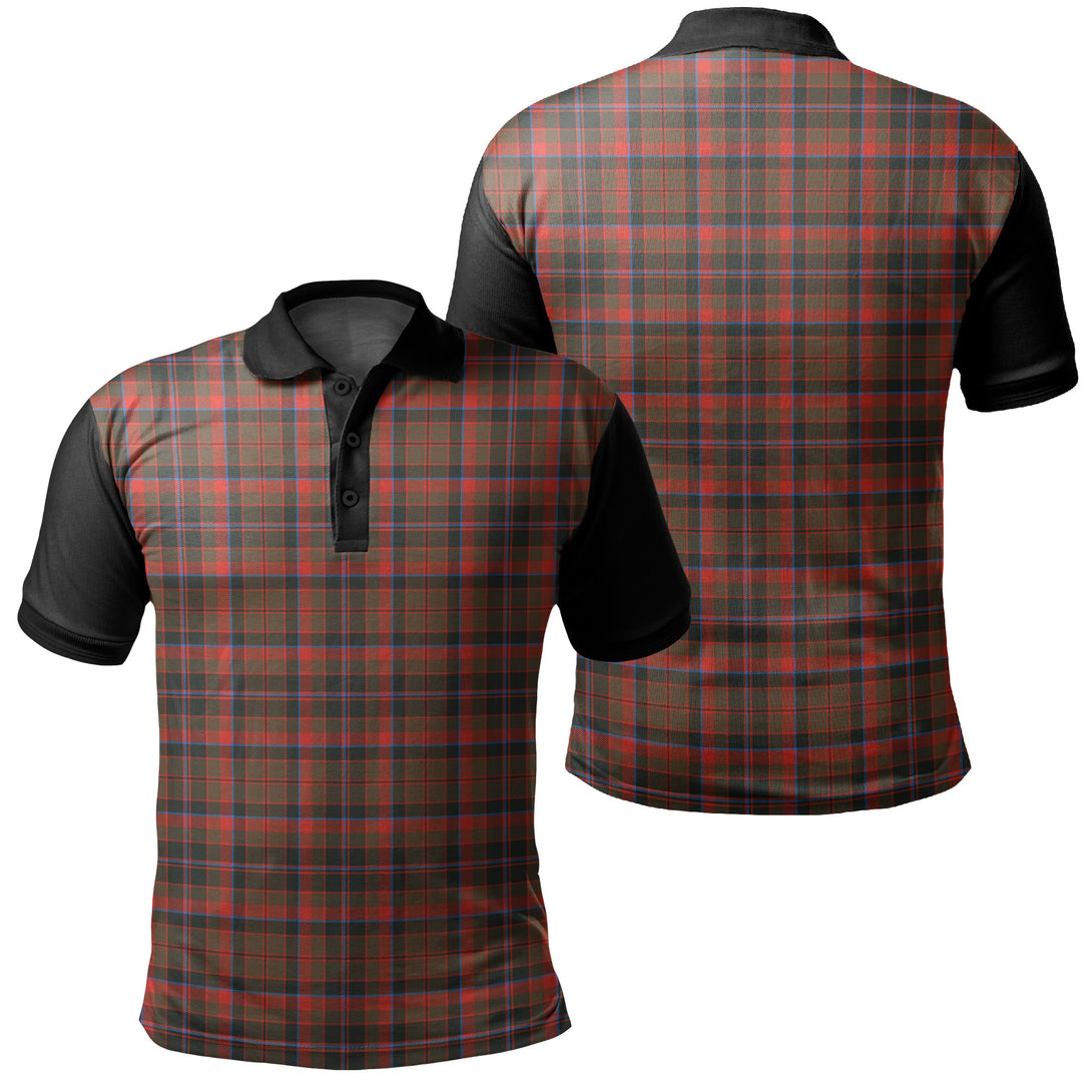 Cumming Hunting Weathered Tartan Classic Polo Shirt Black Neck 1 Style