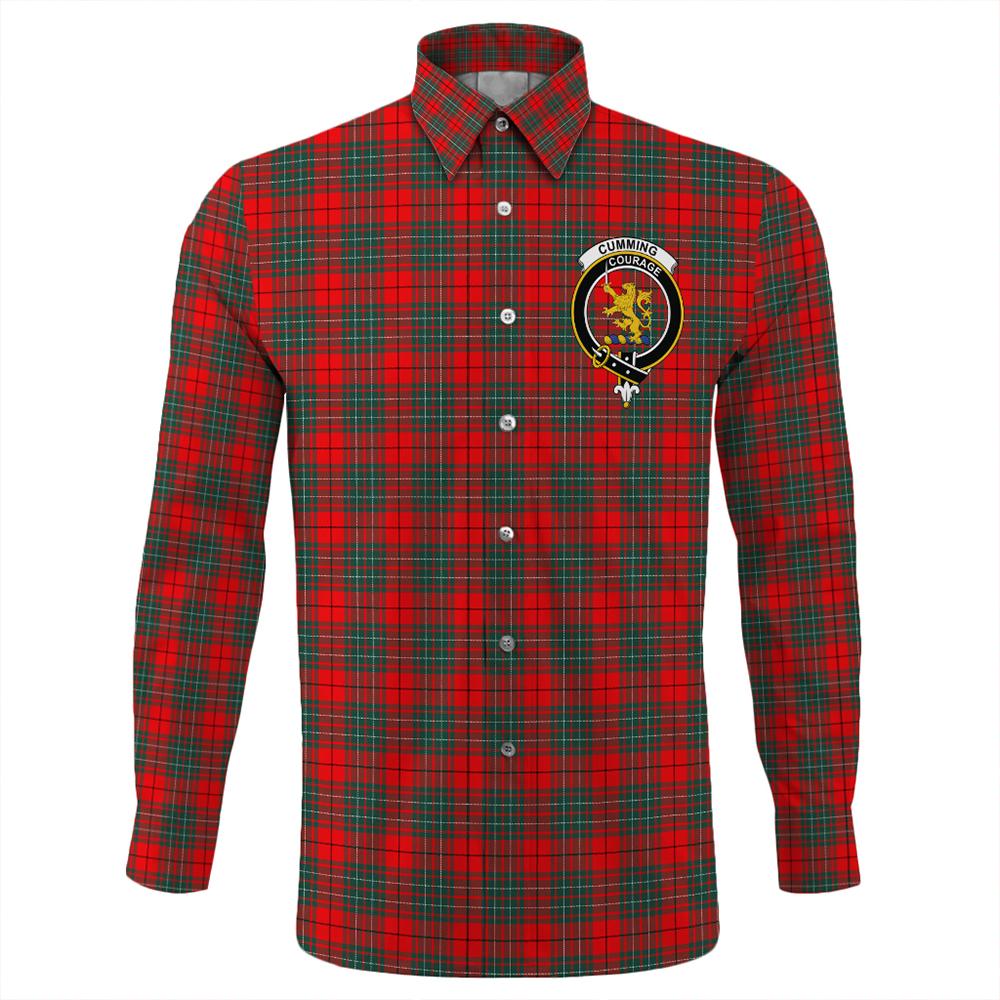 Cumming Modern Tartan Classic Crest Long Sleeve Button Shirt