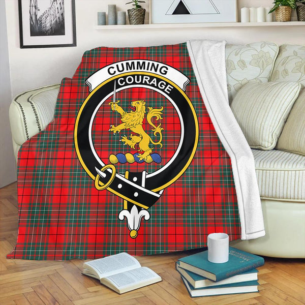 Cumming Modern Tartan Crest Premium Blanket