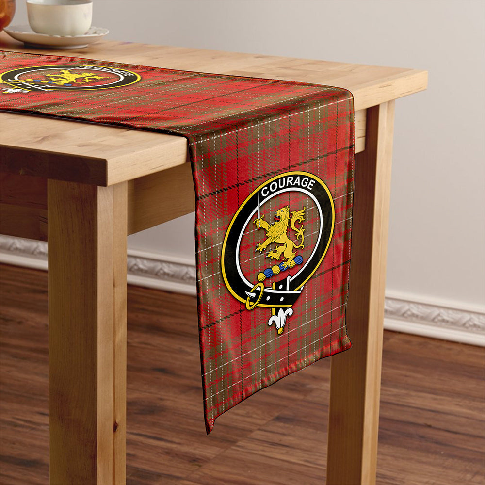 Cumming Weathered Clan Badge Tartan Table Runner