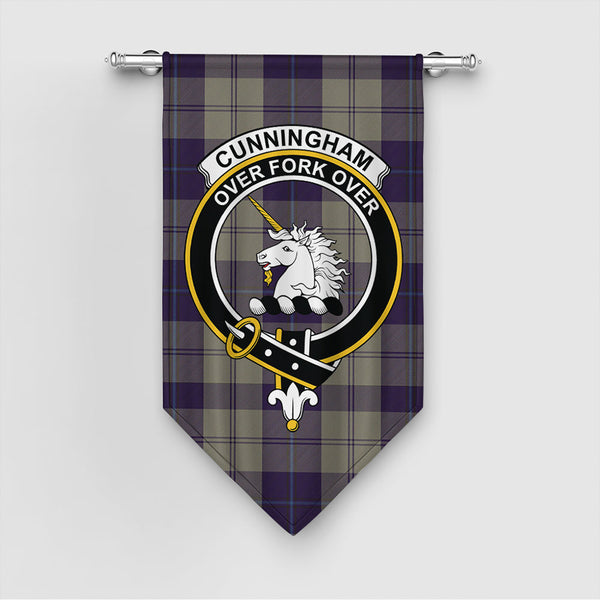 Cunningham Dress Blue Dancers Tartan Classic Crest Gonfalon