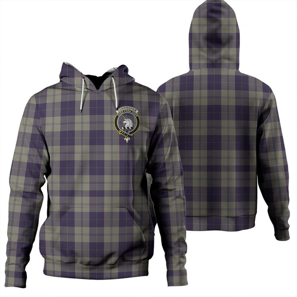 Cunningham Dress Blue Dancers Tartan Classic Crest Hoodie