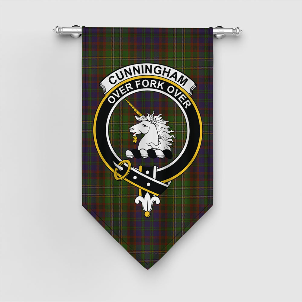 Cunningham Hunting Modern Tartan Classic Crest Gonfalon