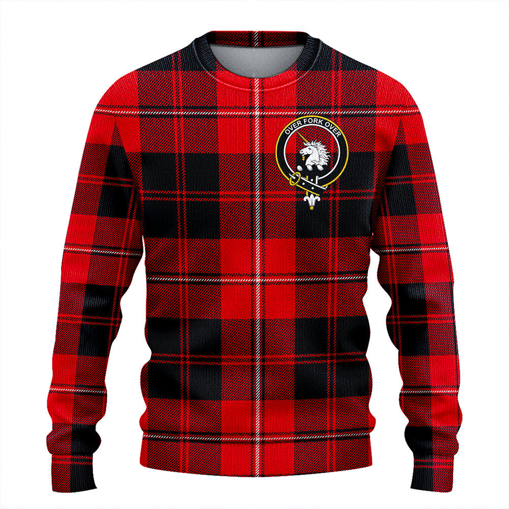 Cunningham Modern Clan Badge Tartan Knitted Sweater