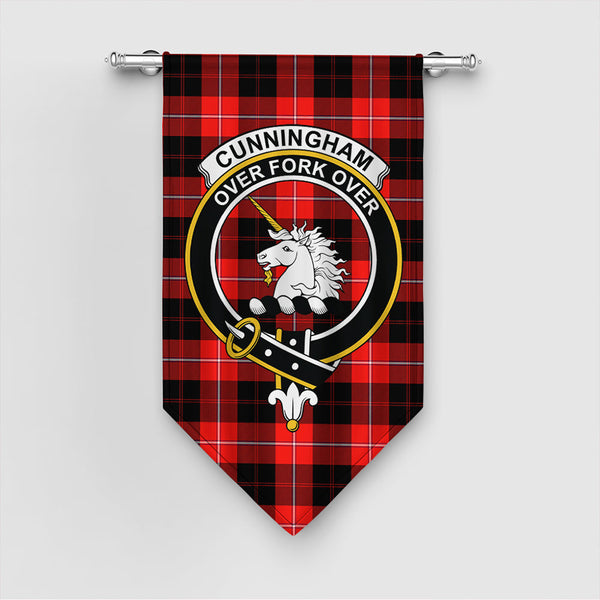 Cunningham Modern Tartan Classic Crest Gonfalon