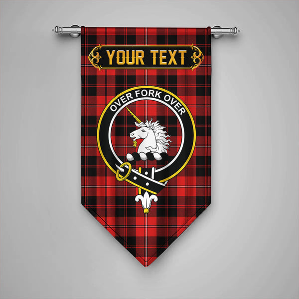 Cunningham Modern Clan Badge Tartan Gonfalon Personalize