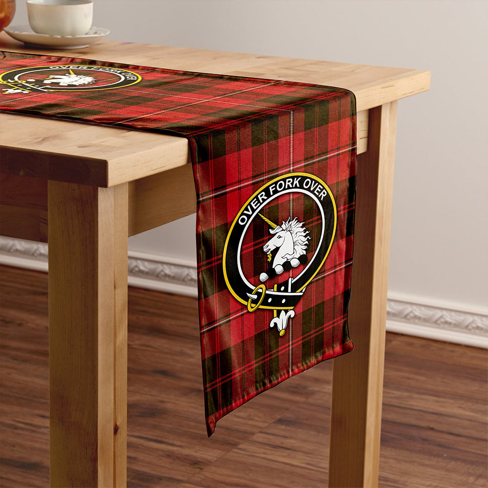 Cunningham Weathered Clan Badge Tartan Table Runner