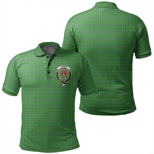 Currie Tartan Classic Crest Polo Shirt