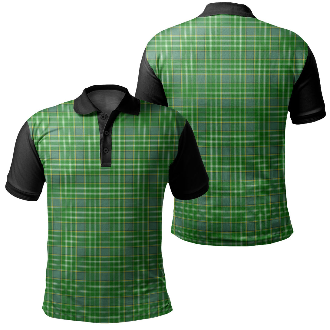 Currie Tartan Classic Polo Shirt Black Neck 1 Style