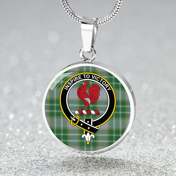 Currie Modern Clan Badge Tartan Classic Circle Necklace