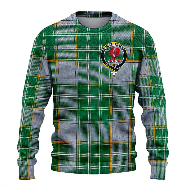 Currie Modern Clan Badge Tartan Knitted Sweater