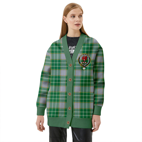 Currie Modern Clan Badge Tartan V-neck Cardigan