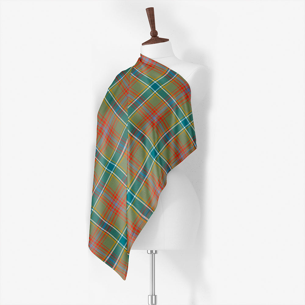 Currie Modern Tartan Classic Silk Habotai Square Scarf