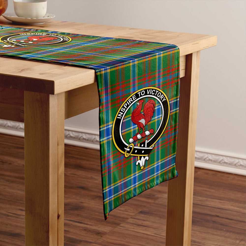 Currie of Arran Modern Clan Badge Tartan Table Runner