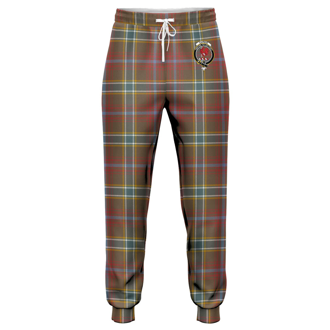 Currie of Arran Weathered Clan Badge Tartan Jogger Pants