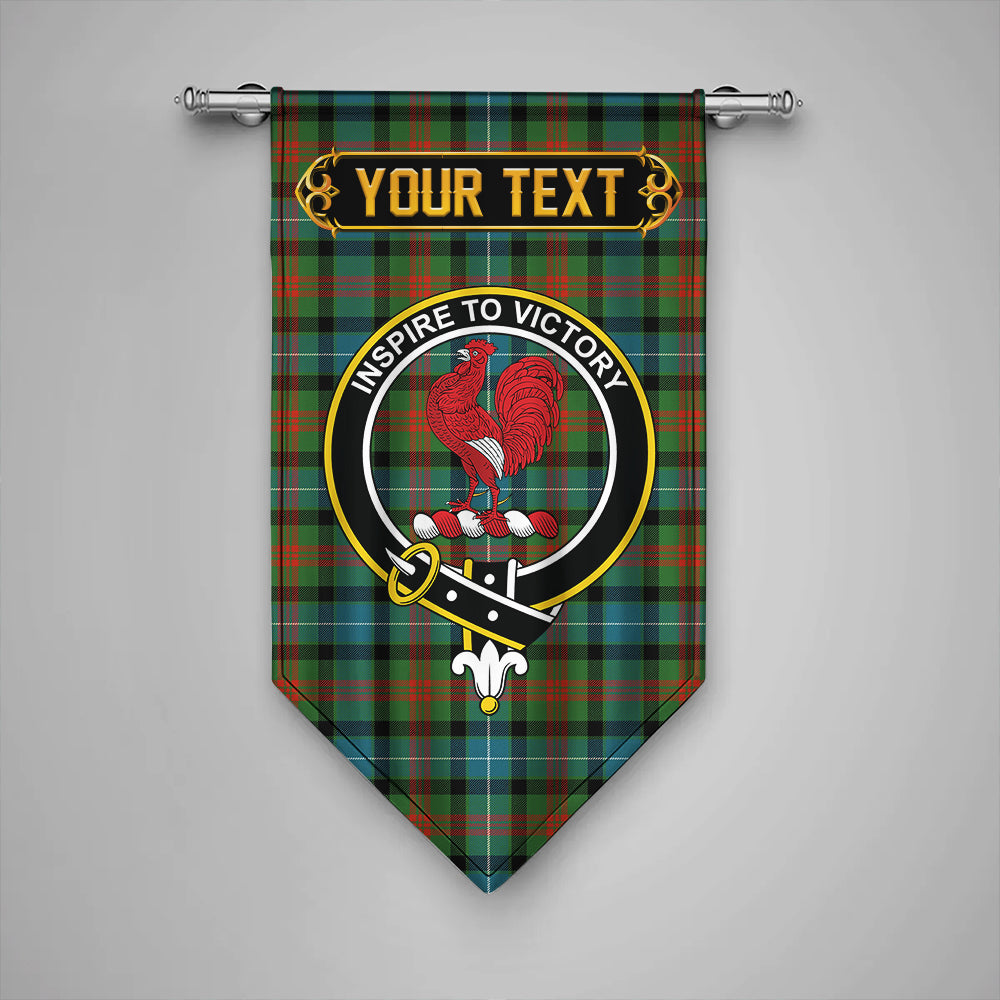 Curry (Currie) Ancient Clan Badge Tartan Gonfalon Personalize