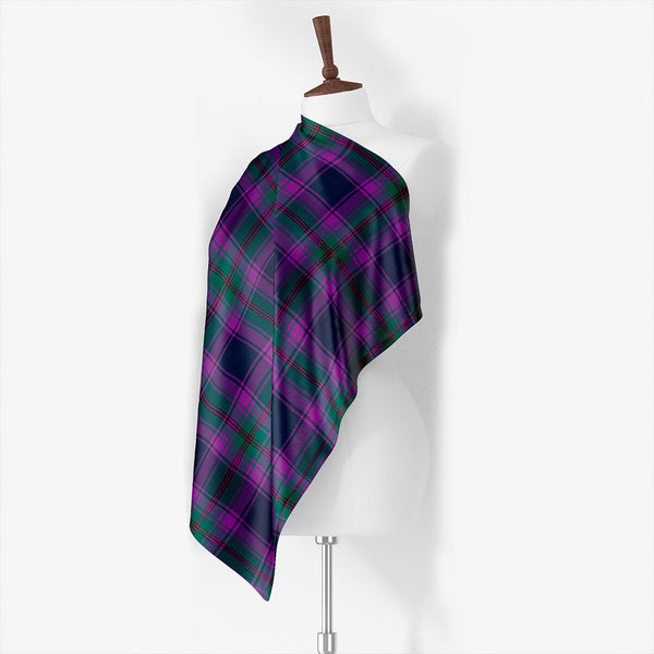 Dalgliesh Dress Weathered Tartan Classic Silk Habotai Square Scarf