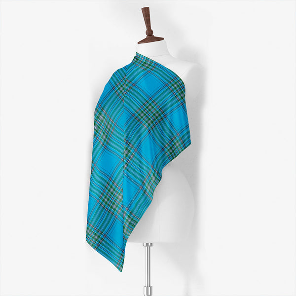 Dalgliesh Weathered Tartan Classic Silk Habotai Square Scarf