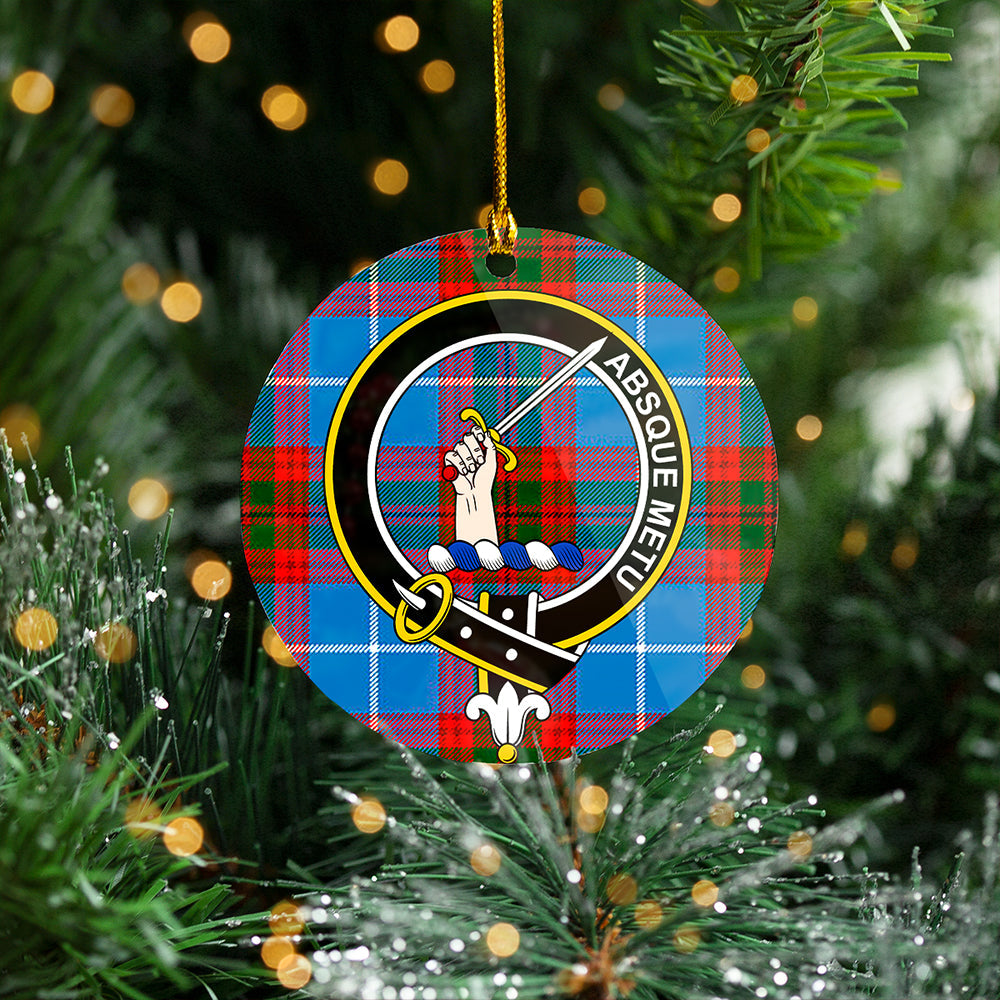 Dalmahoy Clan Badge Tartan Plastic Christmas Ornaments