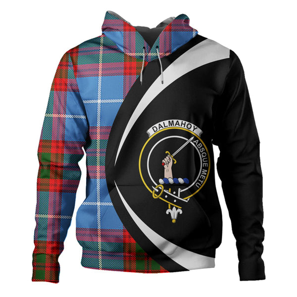 Dalmahoy Clan Badge Tartan Hoodie Circle Style