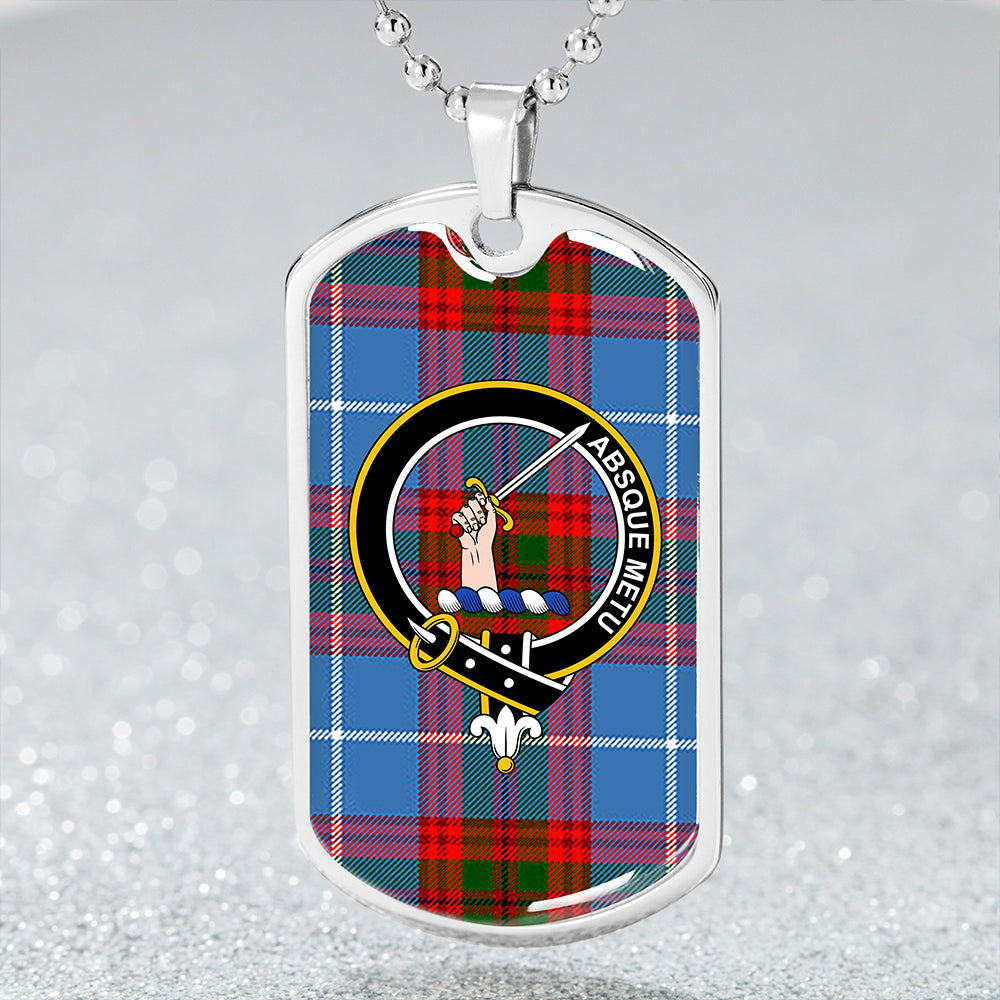 Dalmahoy Clan Badge Classic Tartan Dog Tag Necklace