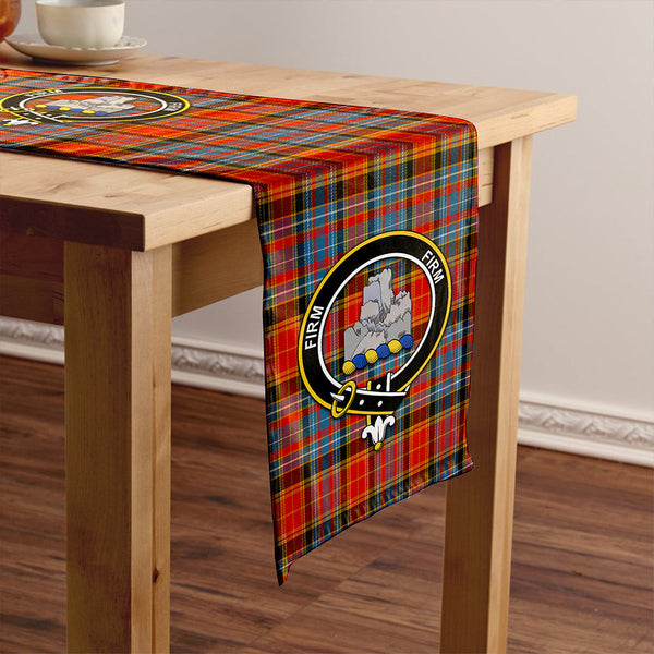 Dalrymple of Castleton Ancient Clan Badge Tartan Table Runner