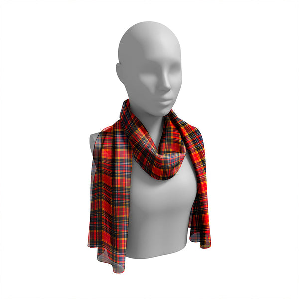 Dalrymple of Castleton Modern Tartan Classic Silk Habotai Long Scarf