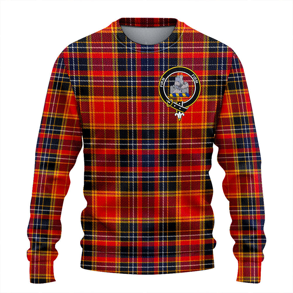 Dalrymple of Castleton Modern Clan Badge Tartan Knitted Sweater