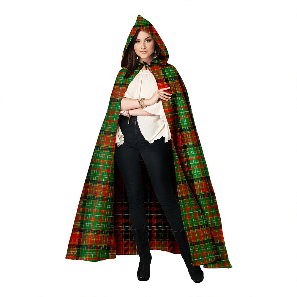 Dalrymple of Castleton #2 Ancient Clan Badge Tartan Hooded Cloak