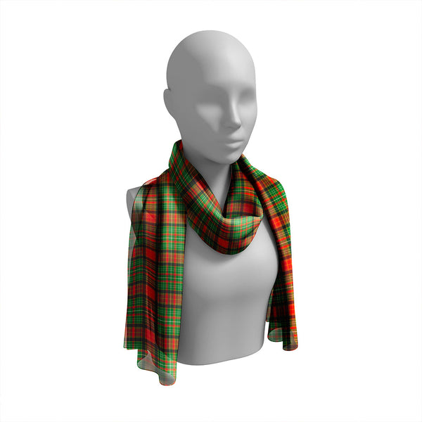 Dalrymple of Castleton #2 Ancient Tartan Classic Silk Habotai Long Scarf