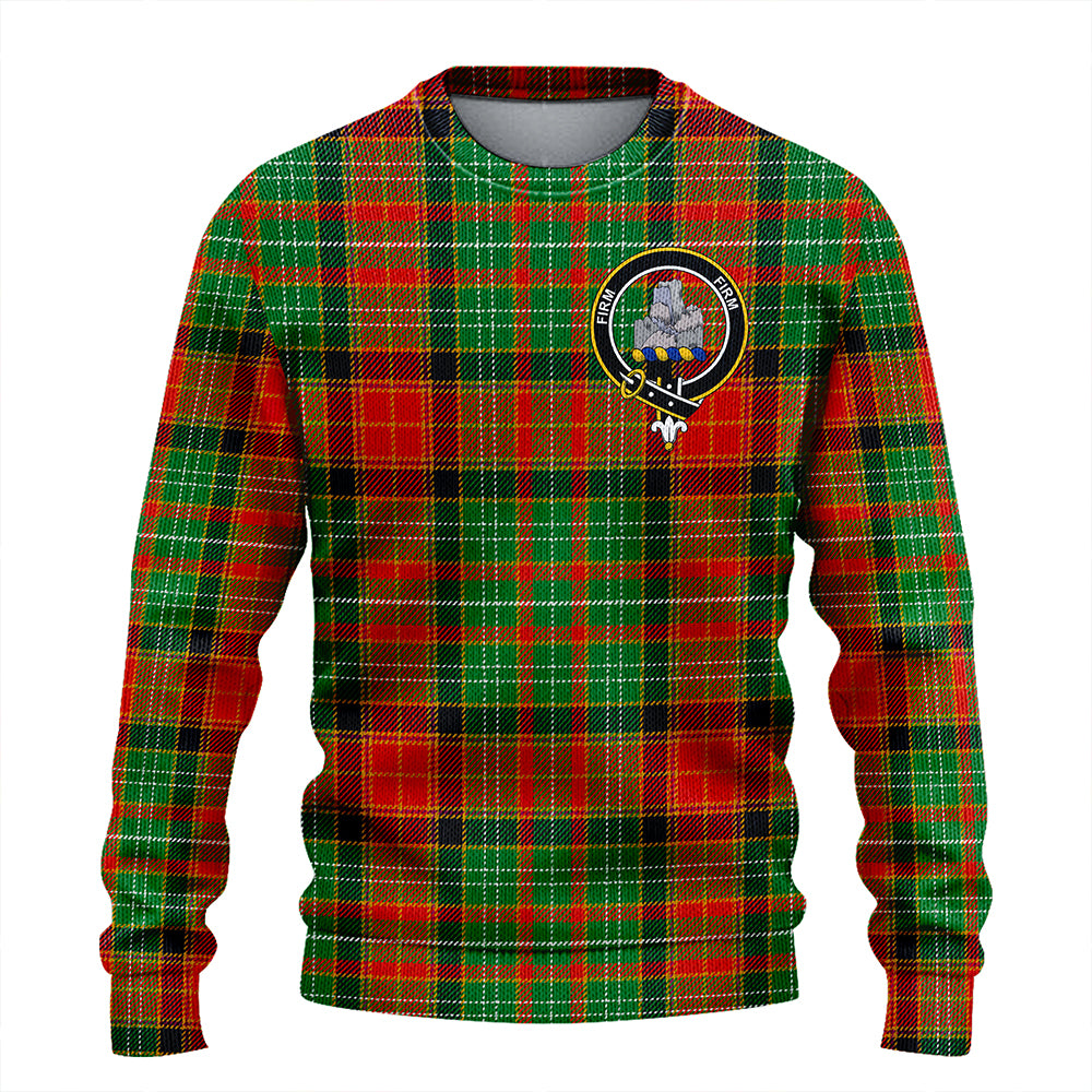 Dalrymple of Castleton #2 Ancient Clan Badge Tartan Knitted Sweater