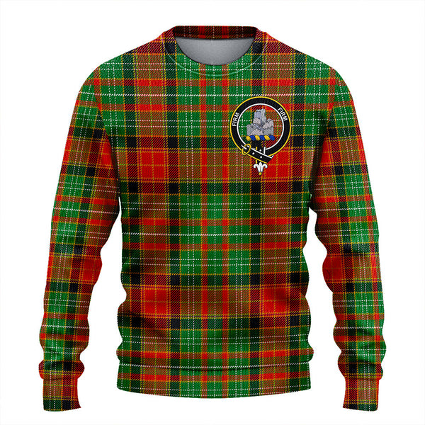 Dalrymple of Castleton #2 Ancient Clan Badge Tartan Knitted Sweater