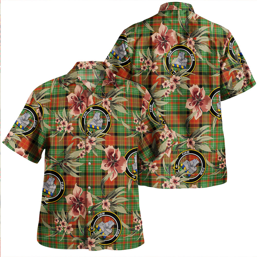 Dalrymple of Castleton #2 Ancient Clan Badge Tartan Aloha Hawaiian Shirt Tropical Old Style